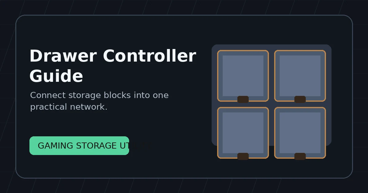 Storage Drawers Mod Controller Guide feature image